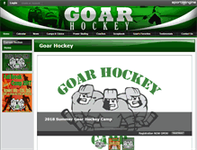 Tablet Screenshot of goarhockey.com
